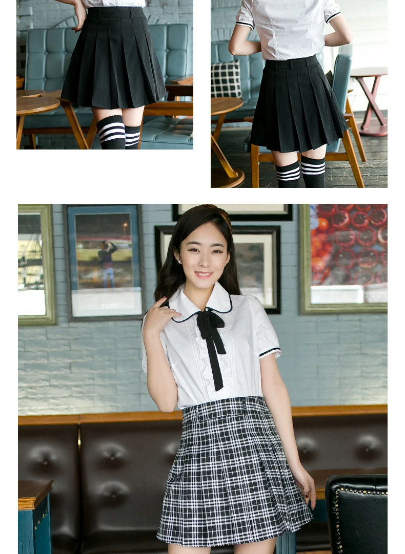 LEHNO британских студентов одежда школьная форма Лето японский Сейлор костюм с коротким рукавом хлопковая рубашка + юбка/брюки спортивный