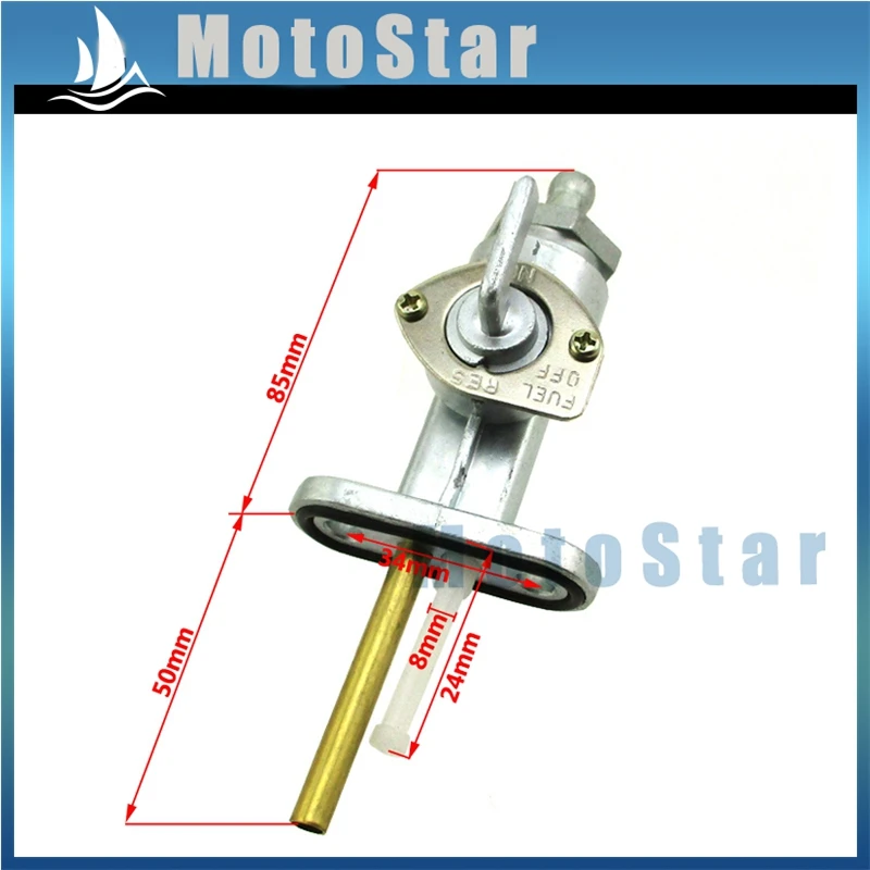 

Gas Fuel Petcock Switch Tap Valve For Yamaha 498-24500-00 AT1 AT1M AT2M CT2 RT3 DT125 IT175 IT250 DT360 DT400 IT400 XT500