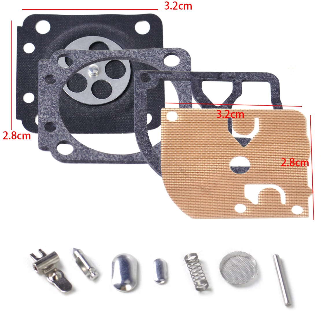 LETAOSK Ремкомплект карбюратора восстановить диафрагмы прокладка комплект для stihl HS45 FS55 FS38 BG45Accessories