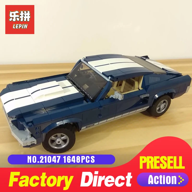 

21047 Creator Expert Ford Mustang Model Compatible 10265 Set Building Blocks Bricks Assembled DIY Toys LegoINGlys Birthday Gifts