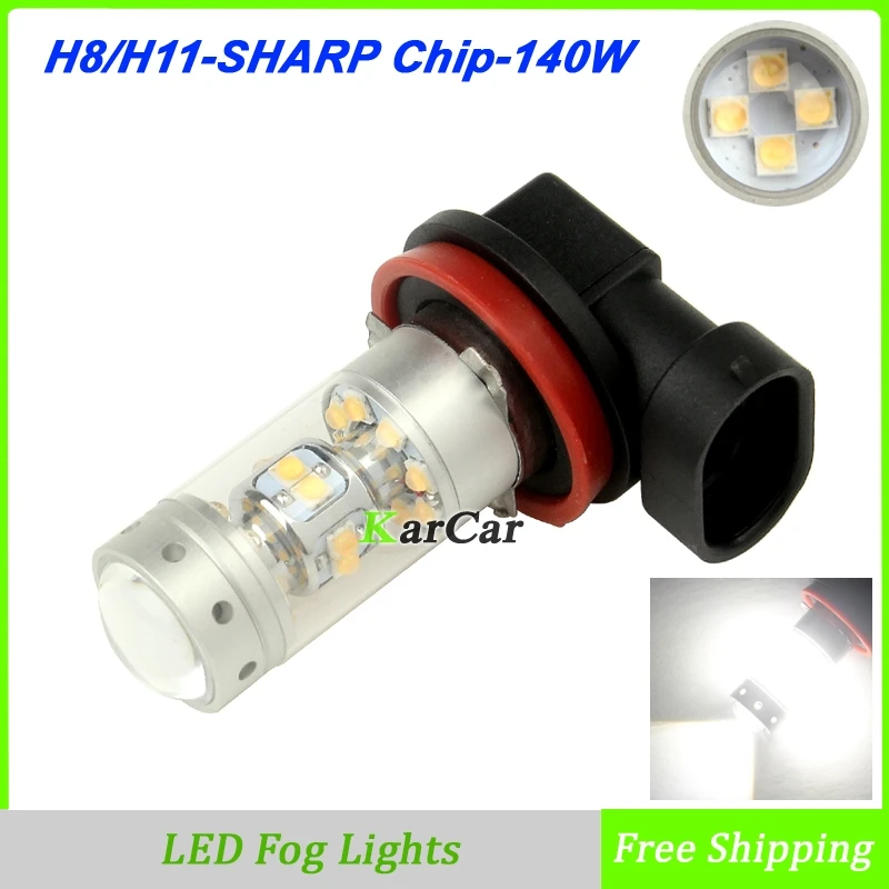 Prix pour 2x Nouveautés 140 W 1200LM FORTE Puce H11 Universal Feux de jour 12 V H8 Auto Voiture Brouillard Lampe 5500 K Blanc Prix pour 2x Nouveautés 140 W 1200LM FORTE Puce H11 Universal Feux de jour 12 V H8 Auto Voiture Brouillard Lampe 5500 K Blanc