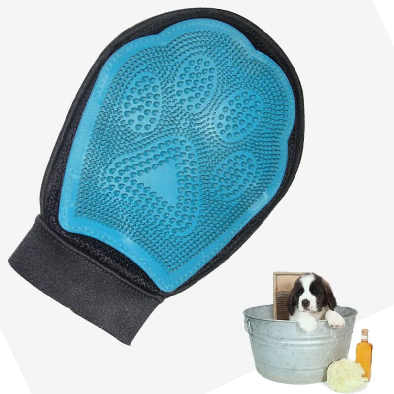 Buy Dog hair and fur remover mitt bath wash grooming