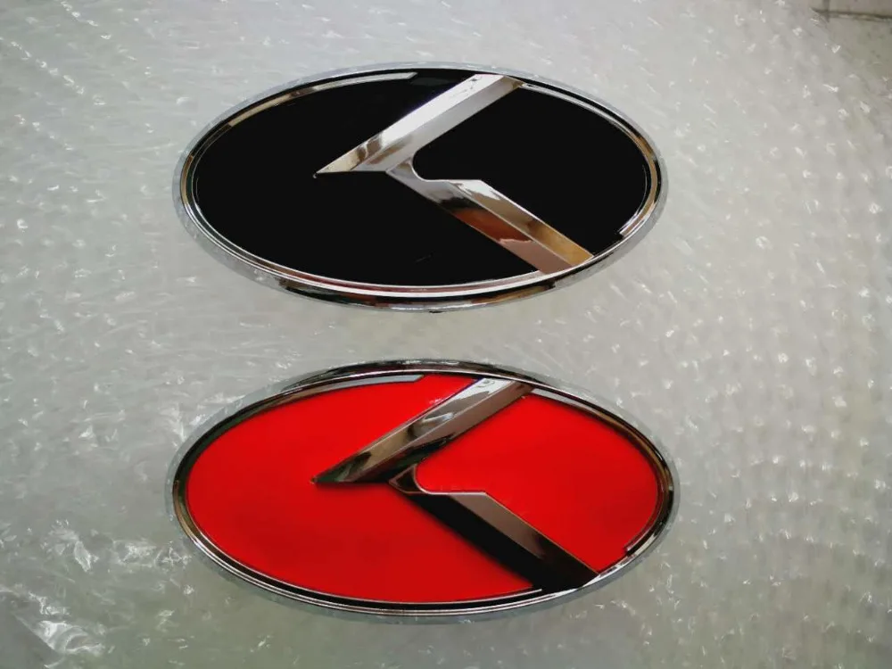 New Car K Logo 129x65mm Front Emblem Badge Sticker For Kia K5 car