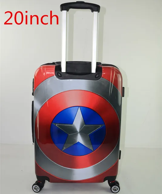 Captain America design limited edition luggage travel bags,20"24"inch