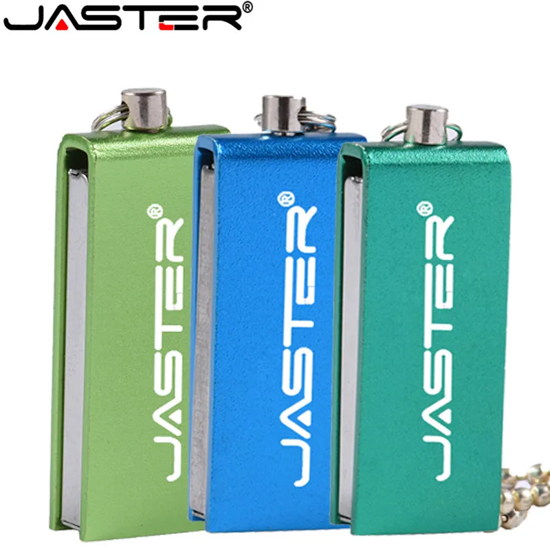 

JASTER Mini Elf Stainless Steel USB Flash Drive 4GB 8GB 16GB 32GB 64GB Waterproof USB 2.0 Pendrive Free Logo Printing Gifts