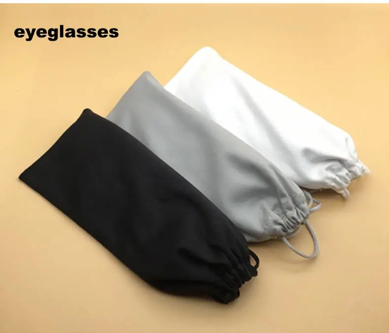 Customize 3pcs/lot Soft Cloth Glasses bag sunglasses case Waterproof Dustproof eyeglasses pouch Eyewear Accessories custom logo