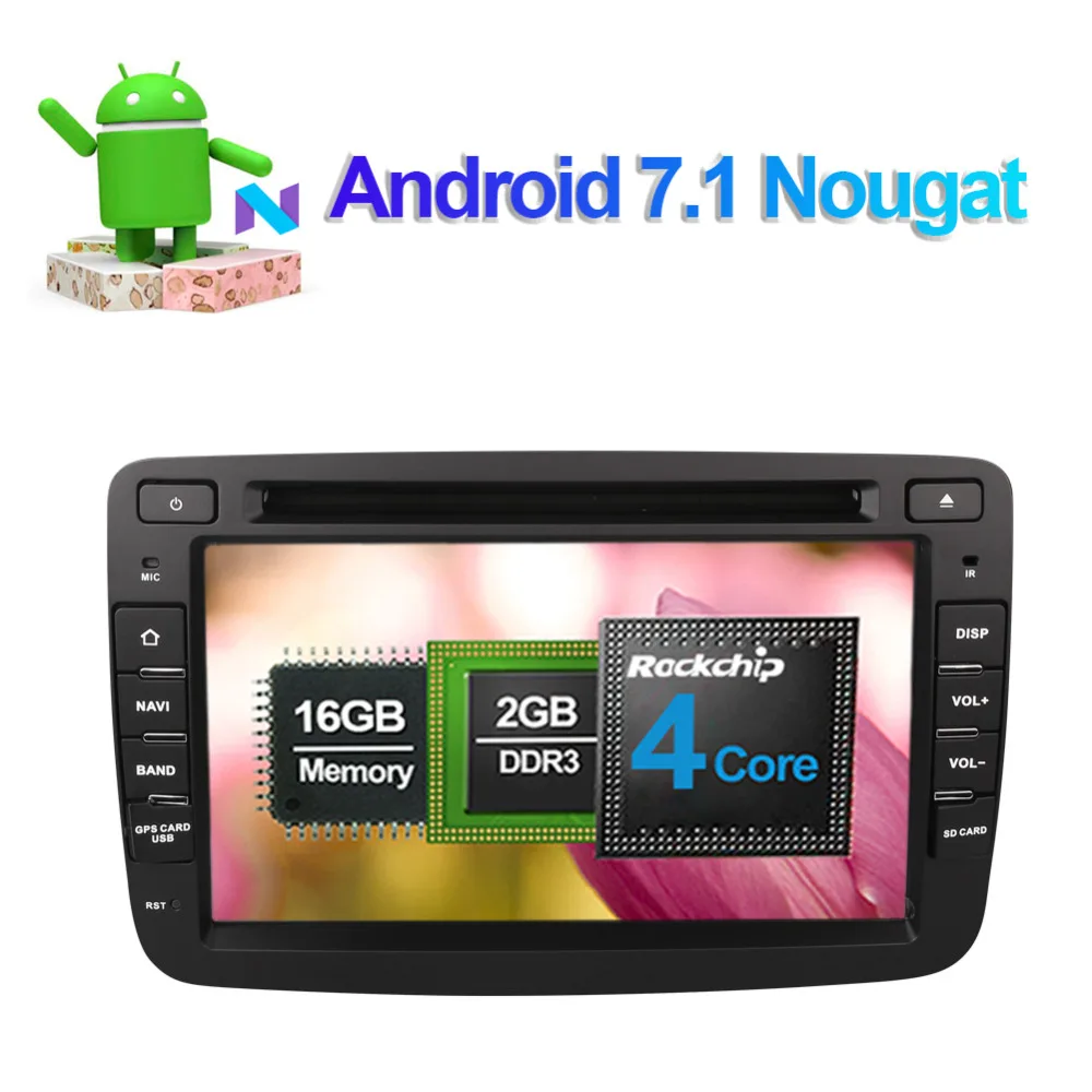 Top 7 Inch Android 8.0 Octa Core 4GB RAM Car Radio Stereo For Renault Duster Dacia Duster 2010- CD DVD Multimedia Player Bluetooth 1
