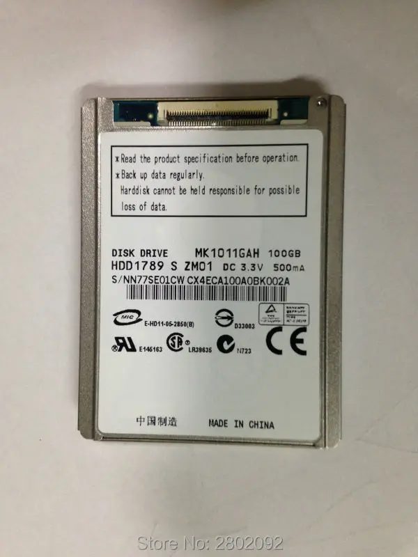 New 1 8 100gb Mk1011gah Zif Ce Disk Drive For Dell Latitude Xt D430 Lenovo K12 U110 Replace Mk8009gah Mk1214gah Hs122jc Zif 1 8 Drive Diskzif 8 Aliexpress