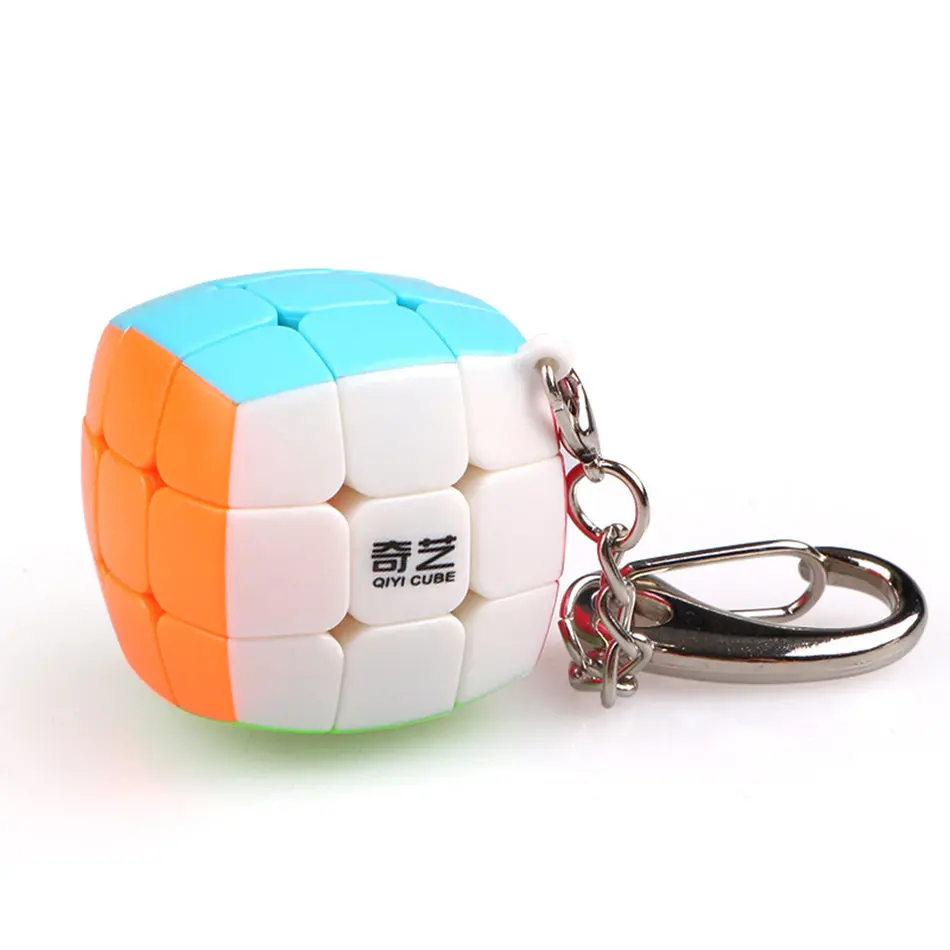QiYi 3x3 кубик рубика волшебный куб 30 мм размер брелок украшение, если Uou нужны специальные ювелирные изделия это хорошо - Цвет: Белый