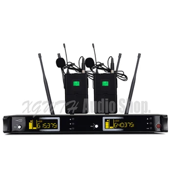 

UHF Wireless Lavalier Microphone System With 4 Beltpack Transmitter 4 Laval Mic 4 Antenna for DJ KTV Stage