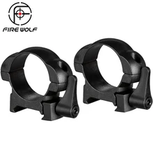 Стальные кольца для прицела Weaver 30 мм низкопрофильное Черное Матовое Верхнее Крепление