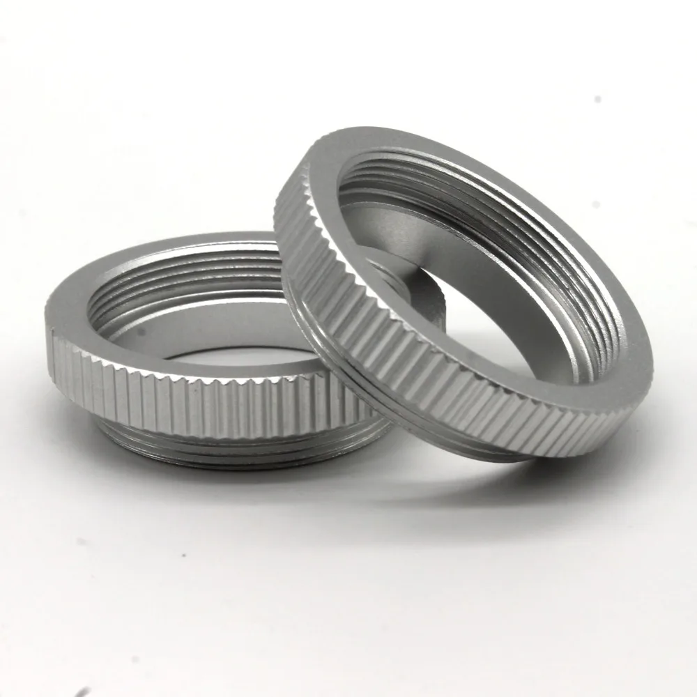 

100 pieces Macro C Mount Ring Adapter For 25mm 35mm 50mm CCTV Movie Lens M4/3 NEX Camera silver free shipping