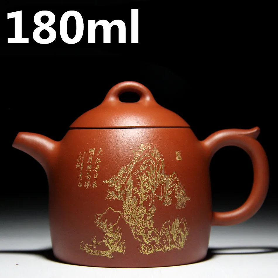 

Yixing Purple Mud Teapots 180ml Handmade Tea Set Porcelain Tea Pot Ceramic Chinese ZiSha Teapot Kettle Oriental Tea Ceremony
