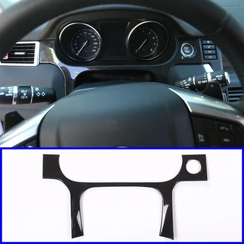 

1Pcs Carbon Fiber ABS Car Steering Wheel Decoration Cover Trim For Land Rover Discovery Sport 2015 2016 2017 Car Accessories