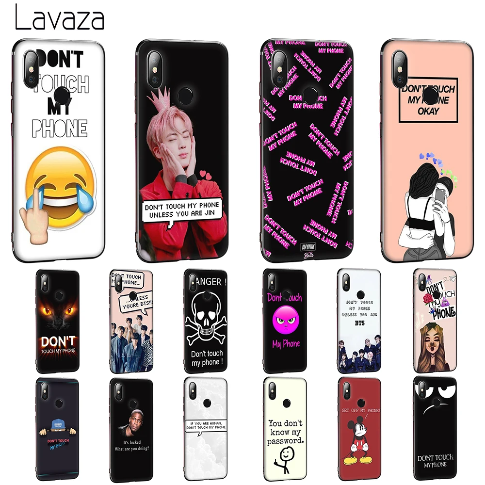 Мягкий чехол Lavaza Don't Touch My Phone для Huawei Honor 6 7A Pro 7C 8C 7 8X 8 9 10 lite Note10 |