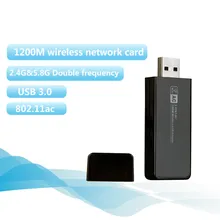 1200 Мбит/с беспроводной скорости передачи wifi адаптер двухдиапазонный USB 3,0 wifi ключ wifi поделиться 2,4 ГГц 5 ГГц сетевая карта с антенной