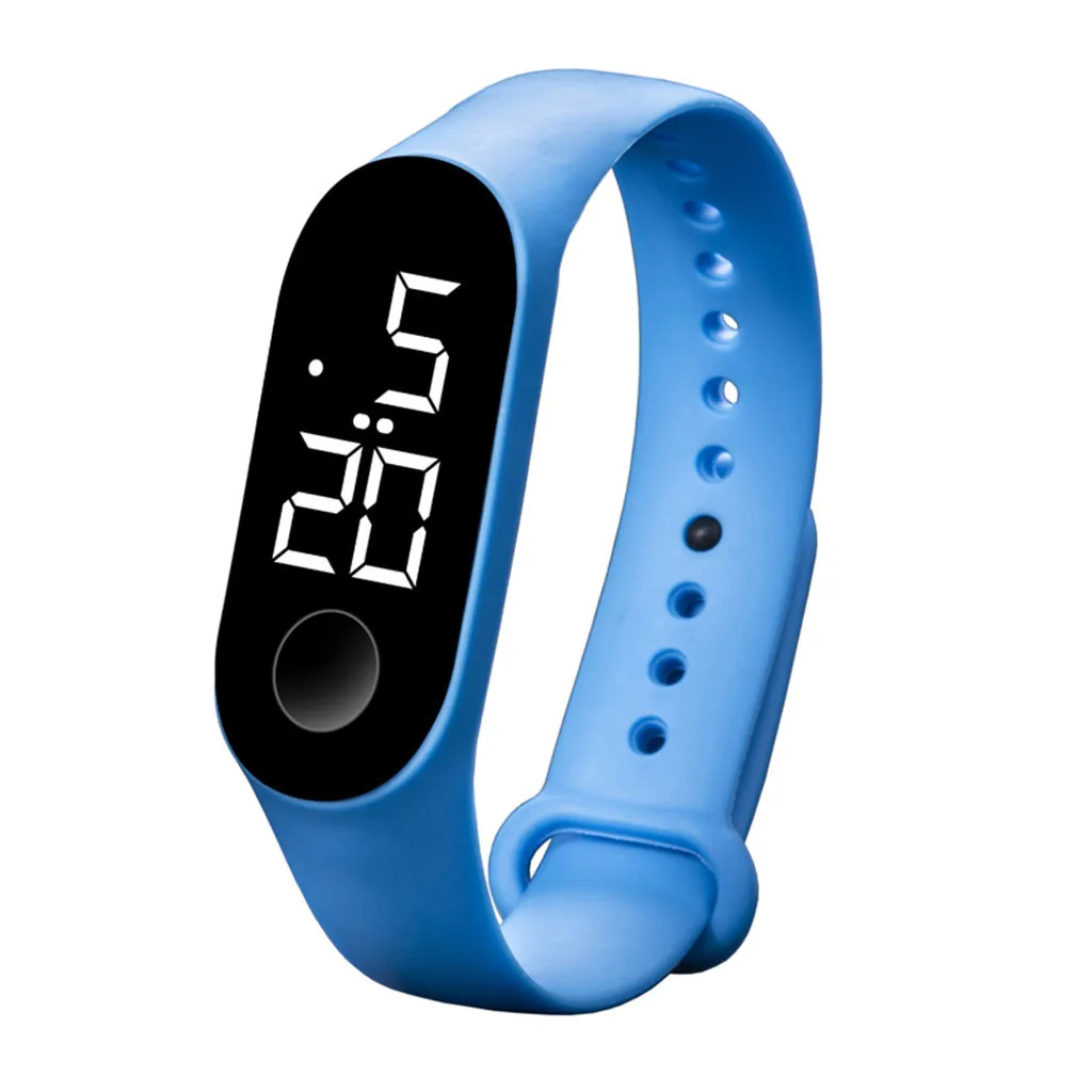 Relogio inteligente спортивные часы для женщин и мужчин цифровой светодиодный Электронный спортивный светящийся датчик часы модные женские s часы#50