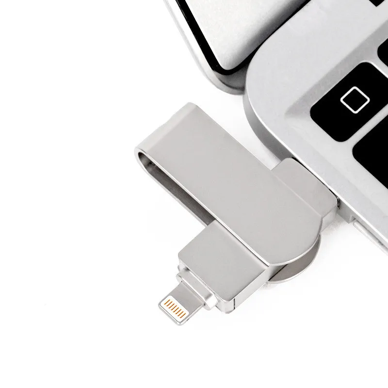 3in1 повернуть FlashDrive 4 GB 8 GB 16 GB 32 ГБ, 64 ГБ и 128 ГБ USB2.0 флэш-флешки lightning USB интерфейс Android U диска