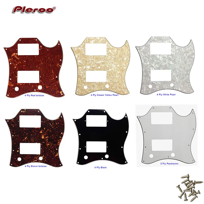 Guitar Pickguard For US Gibson SG Standard Full Face Style Scratch Plate 4 Ply Red Tortoise