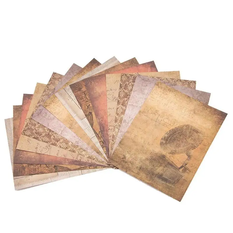 

14pcs DIY Album Scrapbook Pads Paper Single-Sided Hand Account Card Making Background Paper Pattern Craft Scrapbooking