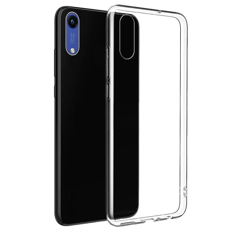 Чехол для Huawei Honor8A без отпечатков пальцев мягкий пластиковый прозрачный Простой
