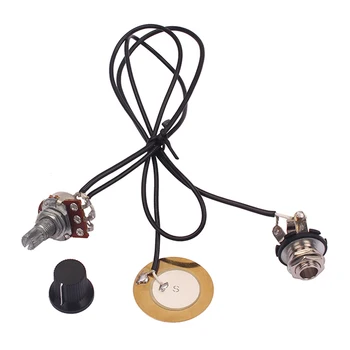

Guitar Piezo Discs Leads with Volume Control Knob for Cigar Box Guitar Mandolin Violin Stringed Musical Instruments Guitar Parts