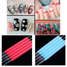 5Pcs Dual-ended Silicone Carving & Dotting Pens Sculpture Painting Nail Art Brush Tool 5Pcs Dual-ended Silicone Carving & Dotting Pens Sculpture Painting Nail Art Brush Tool