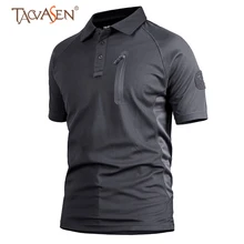 TACVASEN, военная армейская футболка для мужчин, тактическая футболка поло, быстросохнущая футболка, для улицы, мужские рубашки для рыбалки размера плюс, Охотничья рубашка