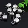 Embouts à sertir pour cordon, 50 pièces/lot, embouts de boucle pour collier, Bracelet, cordes, connecteurs, fermoir, accessoires de bricolage (K00166) ► Photo 3/3