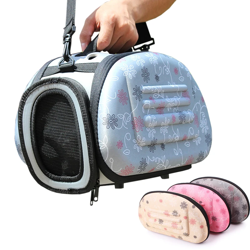 

EVA Portable Foldable Small Pet Carrying Bags Singles Outdoor Breathable Transport Box For Cat Puppy Dogs Carriers 32*20*22cm