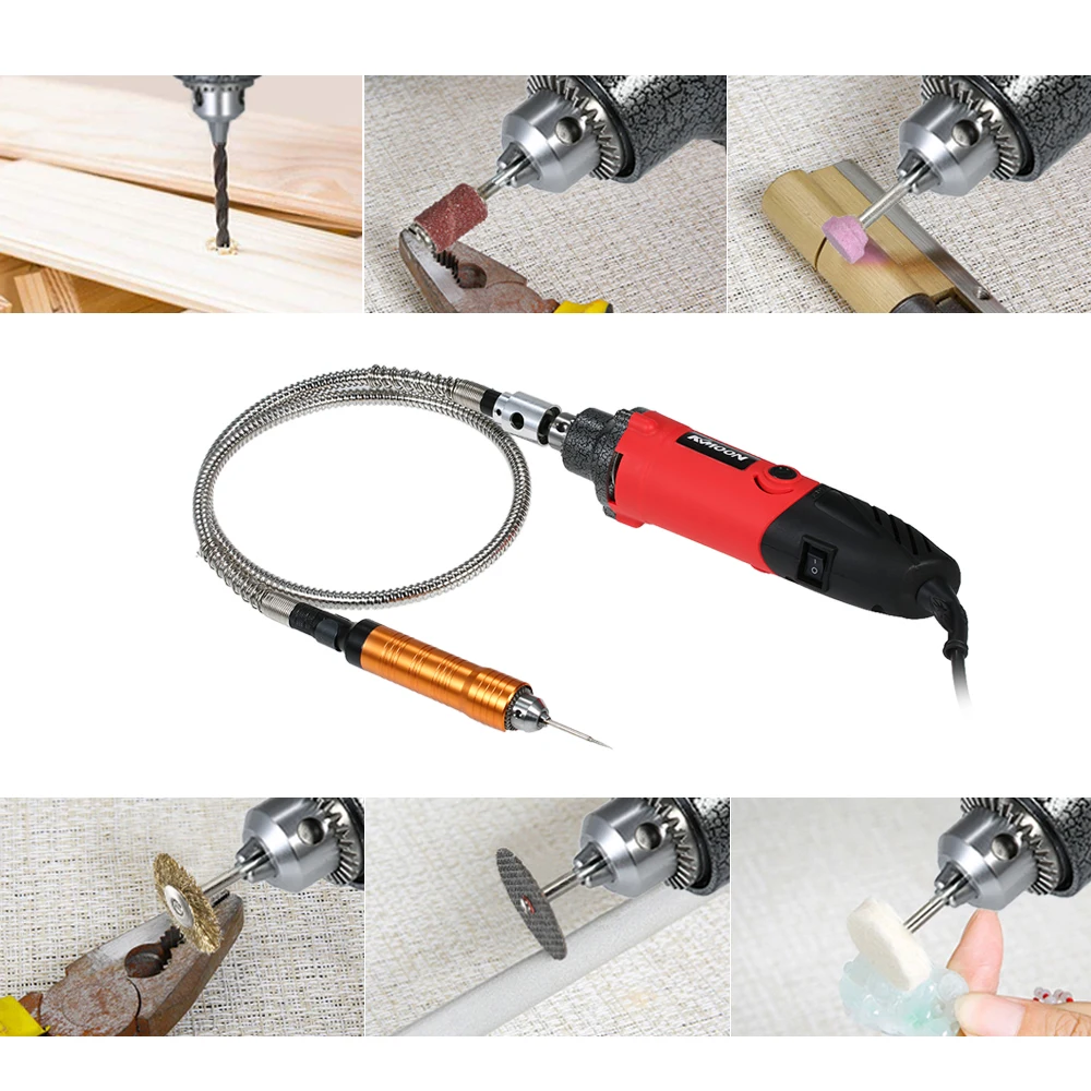 Electric Grinder Set 6-Speed Variable Speed Electric Drill Grinding Rotary Tool with 150pcs Accessories for Polishing Engraving