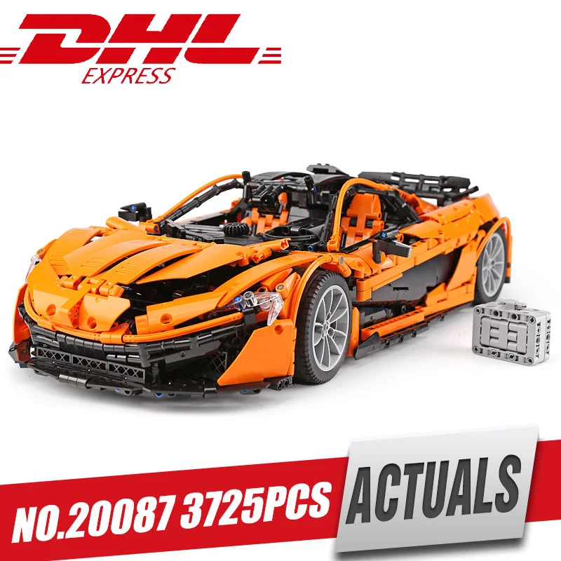 

DHL Lepin 20087 Technic Car The MOC-16915 Orange Super Racing Car Set Building Blocks Bricks Legoing Toy Model as Christmas Gift