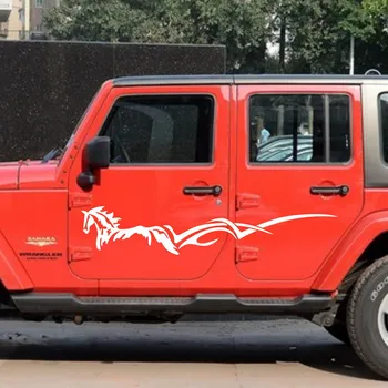 

Car Decals Running horse Stripes 59'' for Wrangler Suv Vinyl Side Door Stickers ZC985