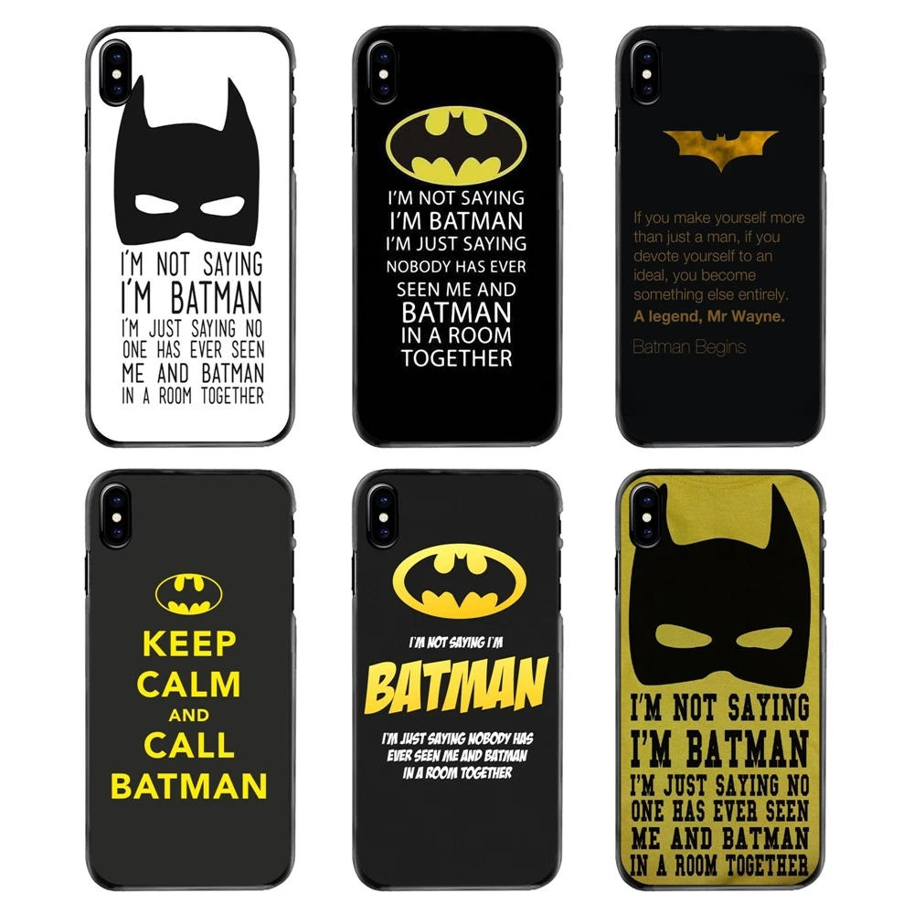 For LG G6 L90 V20 Nexus 5X 6P K10 Moto E E2 E3 G G2 G3 G4 G5 PLUS X2 Play Accessories Phone Covers I'm Not Saying Batman Art |