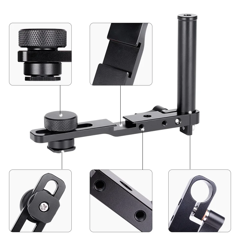 AgimbalGear Gimbal Stablizier аксессуары для Dji Ronin S DSLR камеры фиксированный крепежный кронштейн для держателя с 1/4 винтом холодного башмака