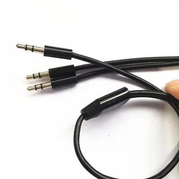 

3.5mm 1 Male to 1/8" 2 Male Earphone Stereo Audio Splitter Flat Cable Cord M/M,2M