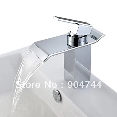 Hot Sale Contemporary Waterfall Bathroom Sink Faucet - Chrome Finish | Обустройство дома