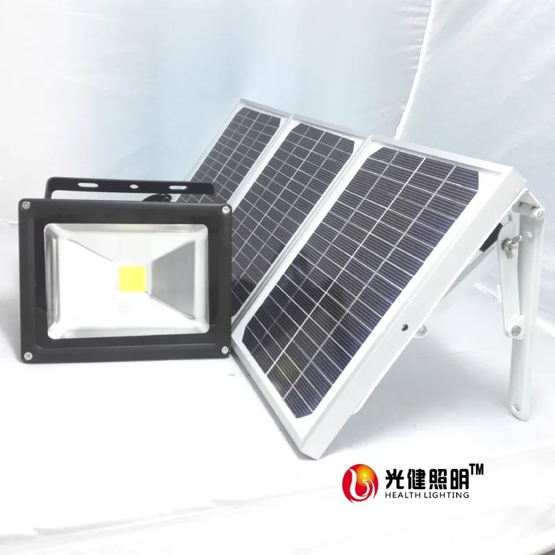 50W solar light switch dimming max.runninging time12hours high power outdoor LED floodlight