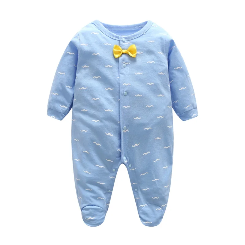 

0-24 M Newborns Bodysuits Kids Baby Boy Girl Bow Tie Casual Cute Cotton Soft Jumpsuit Customes