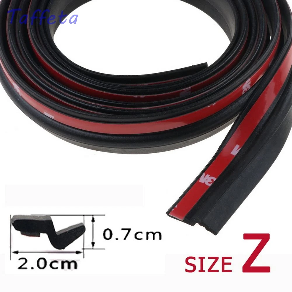 

2meters Z Type Adhesive Car Rubber Seal Sound Insulation Weatherstrip Edge Trim Noise Insulation Car Door Sealing Strip