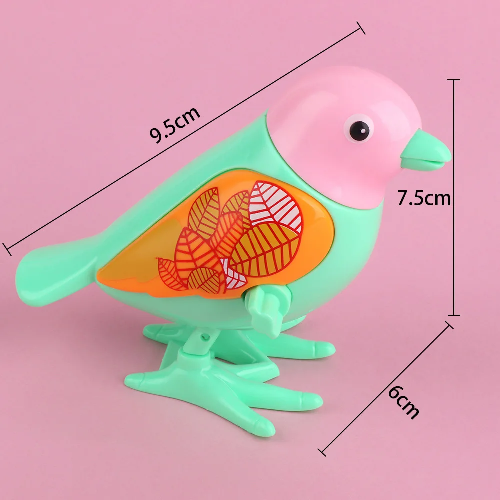 2018 новый тип прекрасный пластиковый многоцветный птица Заводной Игрушка Дети раннего образования игрушка цвет случайный 9,5*6*7,5 см