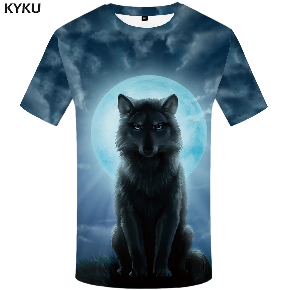 KYKU Wolf T-shirt Men Flame Tshirt Aggressive Anger Shirts 3d T Shirt Hip Hop Tee Animal Mens Clothing 2018 Summer Casual Tops KYKU Wolf T-shirt Men Flame Tshirt Aggressive Anger Shirts 3d T Shirt Hip Hop Tee Animal Mens Clothing 2018 Summer Casual Tops
