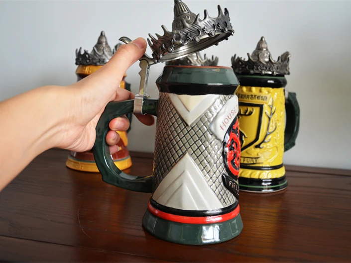 Новая игра престолов SIGNATURE STEINS HOUSE STARK Lannister Targaryen baratheon 22 oz Керамическая Пивная кружка STEIN