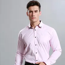 Jeetoo весна хлопок Формальное белое платье рубашки мужские полный рукав отложной воротник Мужская одежда солидная рубашка размера плюс 3XL