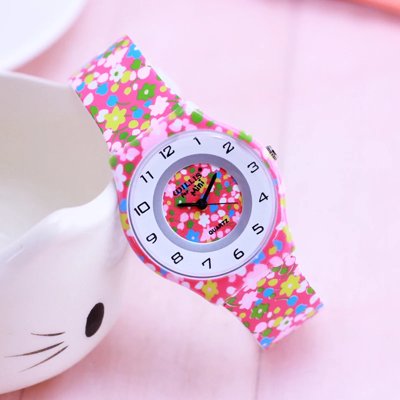 

2018 willis new famous brand women children girls pu-strap ultra-thin quartz watches ladies casual sports waterproof wristwatch