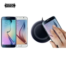 Vitog Высококачественное универсальное беспроводное зарядное устройство Qi для samsung Note8 Galaxy s7 Edge s8 plus note8 iphone 8 X mobile pad