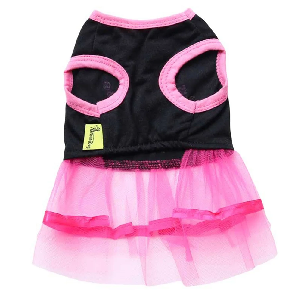 Летний костюм для животного Одежда для кошек маленькие собачки Чихуахуа Йоркское платье розовая юбка Тюлевое свадебное платье Одежда для собак костюм для девочек