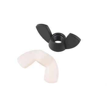 

20Pcs/lots DIN315 M4 M5 M6 M8 Hand Tighten Black And White Nylon Nut Wingnut Butterfly Nut Ingot Plastic Wing Nuts