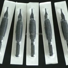 К Ru 40 шт. 5RT Черный кремний одноразовые татуировки ручки трубки 16 мм