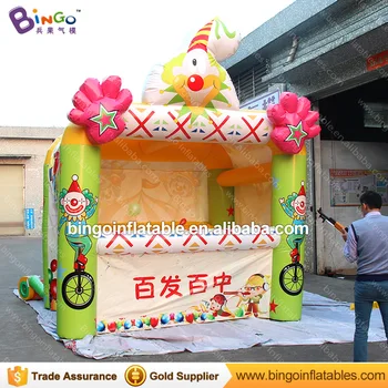 

Customized 3x3.5x4.4 Meters Inflatable balloon target shooting high quality PVC tarpaulin material interative games toys